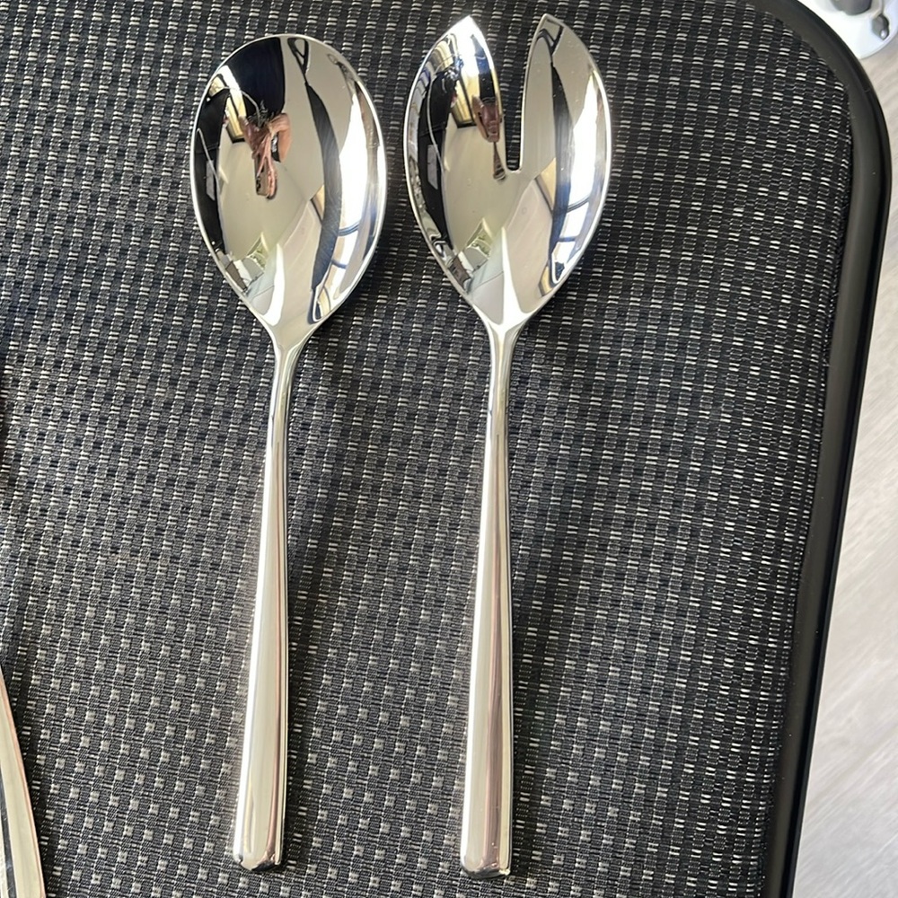 WMF Cromargan MANAOS - BISTRO Stainless Steel Salad Serving Set